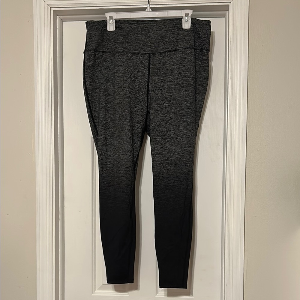 Torrid Black Spacedye leggings with Wide Waistband size2